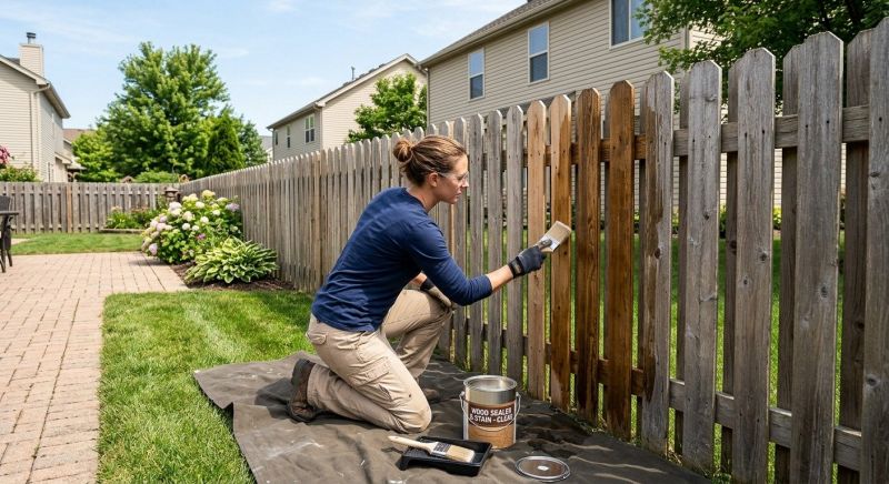 Cedar Fence Sealing in Alpharetta, GA