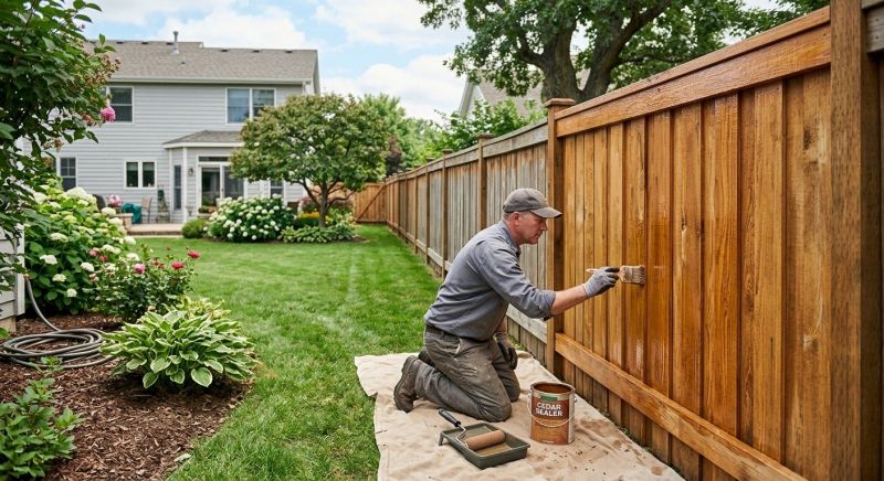 Cedar Fence Sealing in Renton, WA