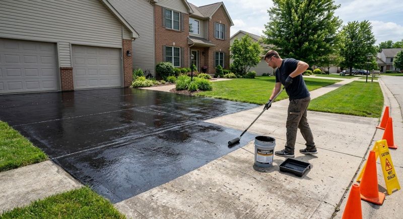 Concrete Driveway Sealing in Renton, WA