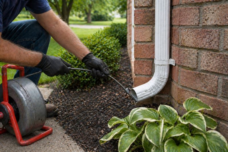 Downspout Blockage Removal in Richmond, VA