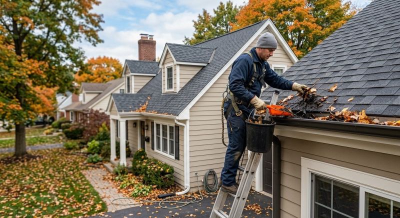 Gutter Leaf Clearing in Long Island, NY