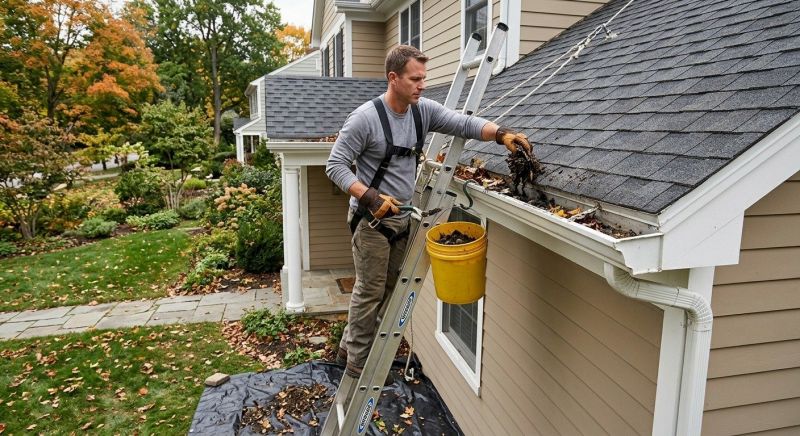 Gutter Leaves Removal in Bergen County, NJ
