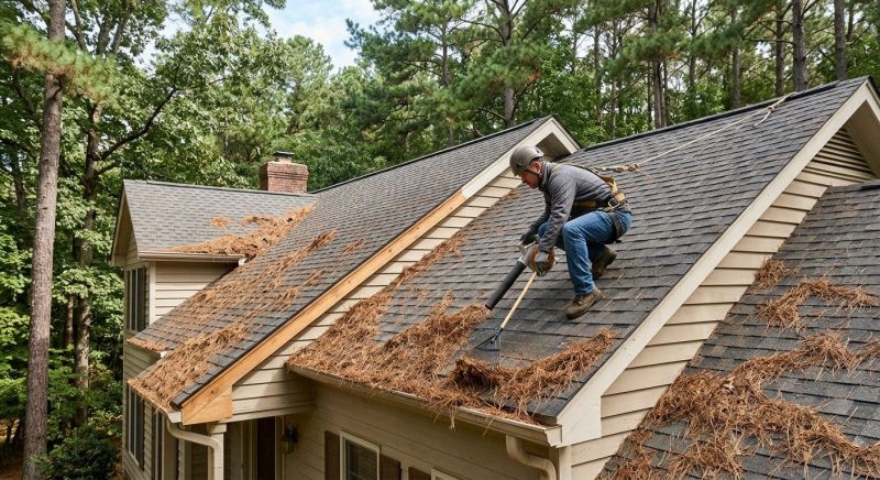 Gutter Pine Needle Removal in Morris County, NJ