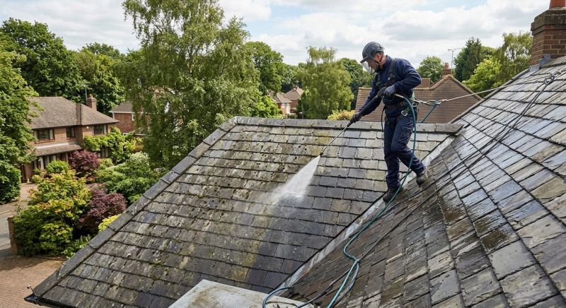 Slate Roof Power Washing in Vancouver, WA