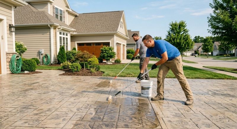 Stamped Concrete Sealing in Seattle, WA
